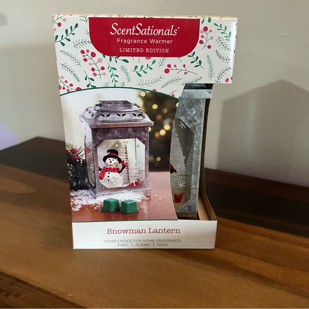 ScentSationals Snowman Lantern Fragrance Warmer Limited Edition Holiday Decor